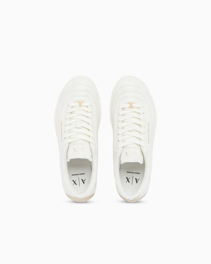sneakers with coated upper and rubber sole