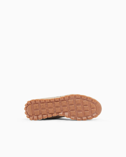 Sneakers with all-over print and suede inserts