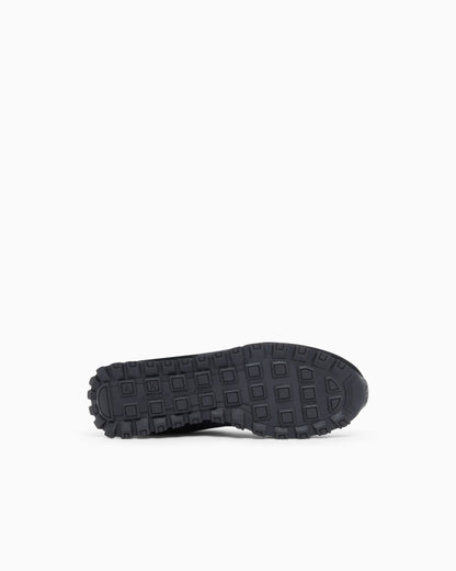 Sneakers with all-over print and suede inserts