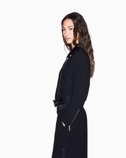 blouson jacket with viscose