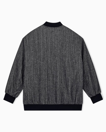 blouson jacket stretch viscose and virgin wool