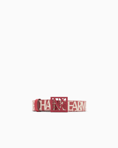 Plate belt in coated cotton