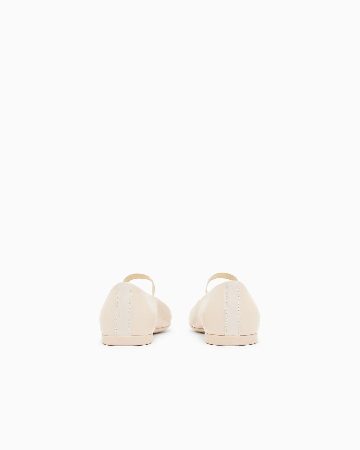 Nappa-leather ballerinas with patent leather toe