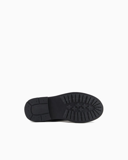 Abraded fabric lace-ups