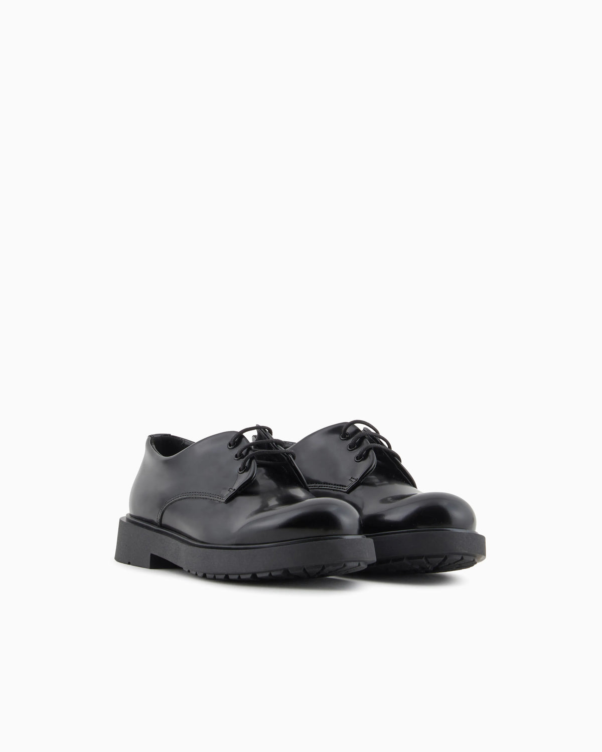 Abraded fabric lace-ups