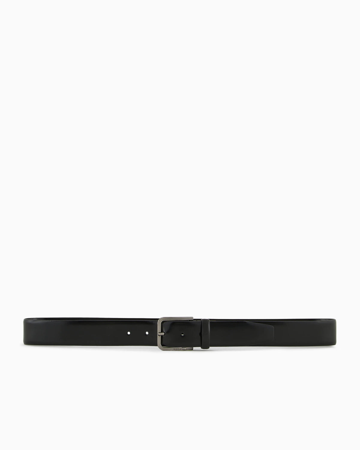 Brushed leather belt