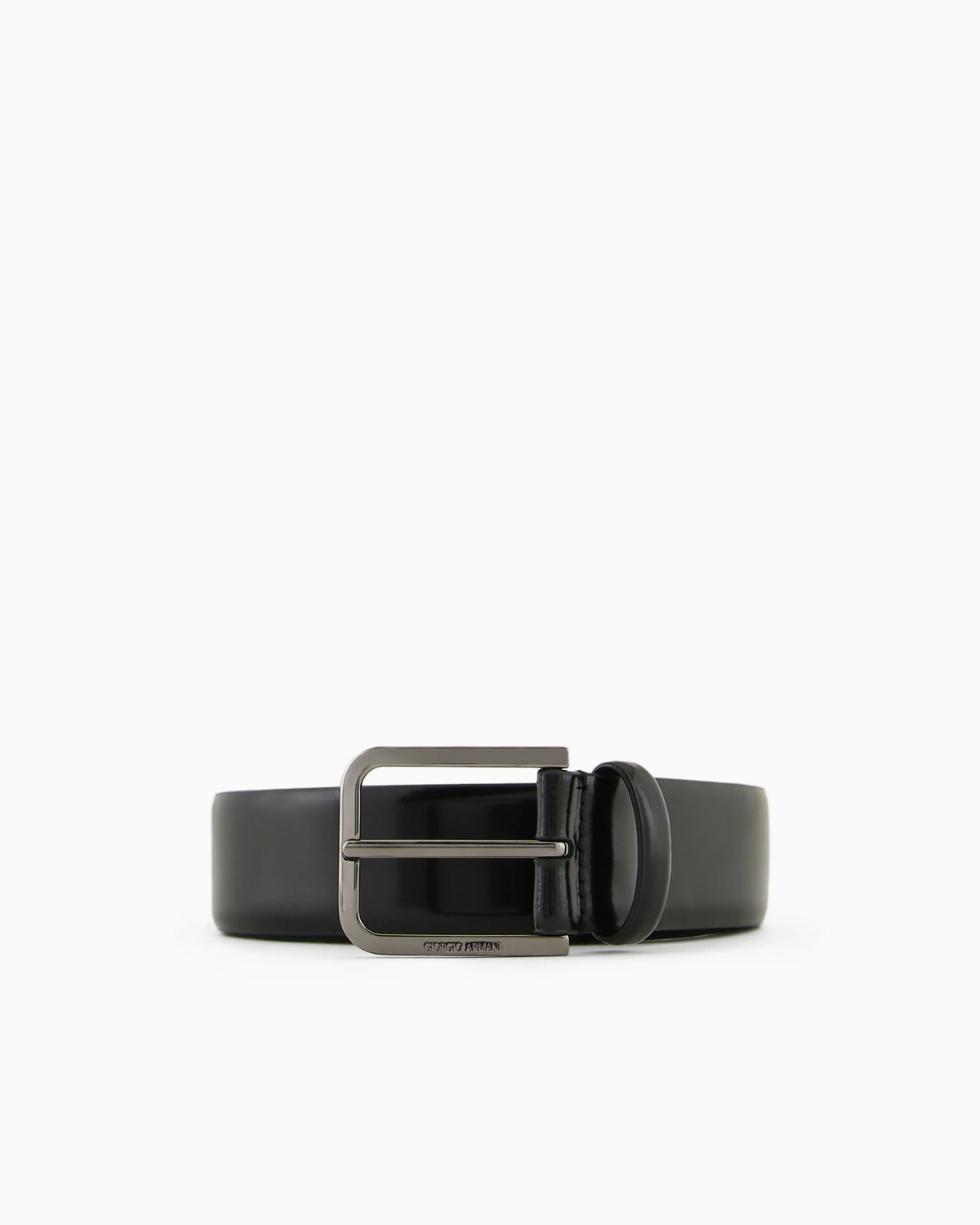 Brushed leather belt