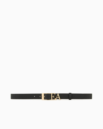 Deer-print belt with shaped EA buckle
