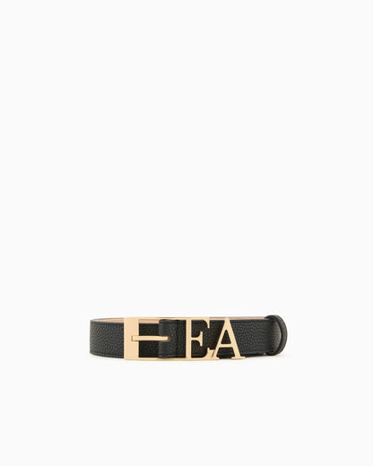 Deer-print belt with shaped EA buckle
